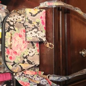 Betsey Johnson crossbody with matching wallet